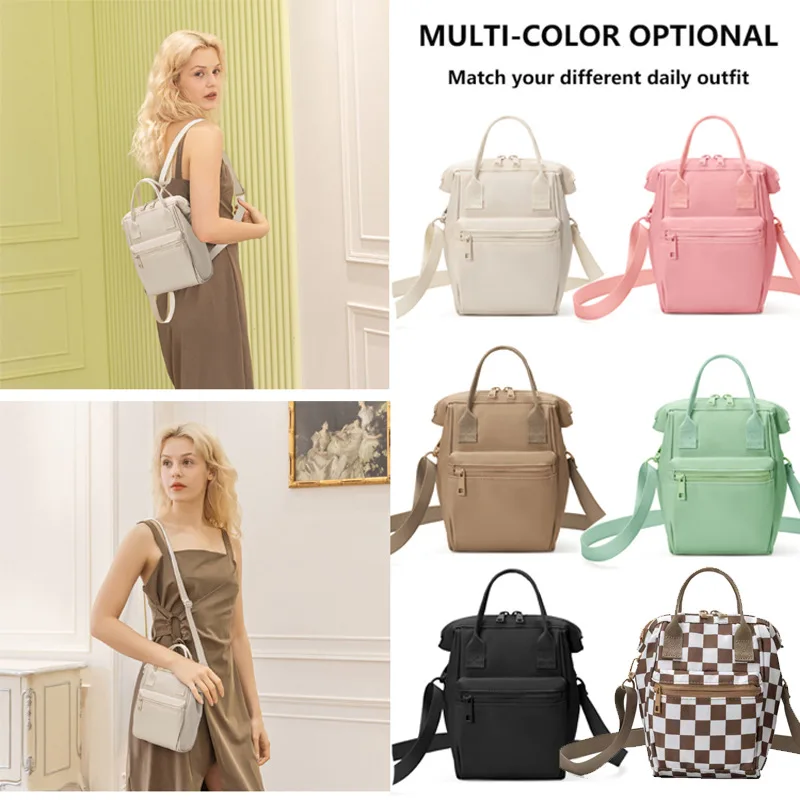 New Portable Lightweight Medium Crossbody Bag Shoulder Bags Sports Belt Bag Casual Backpack with Multi Pockets for Women