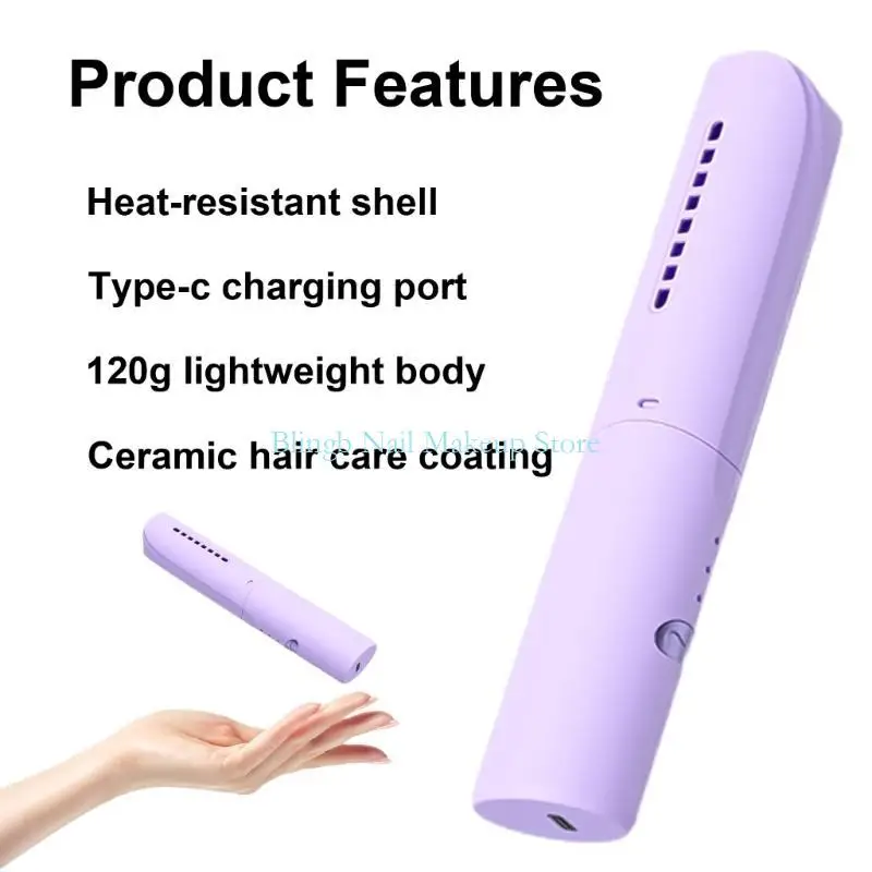 

28TA Hair Straightener Brush,Cordless Hair Straightener Comb Hair Straightening Brush for Womens Without Frizz