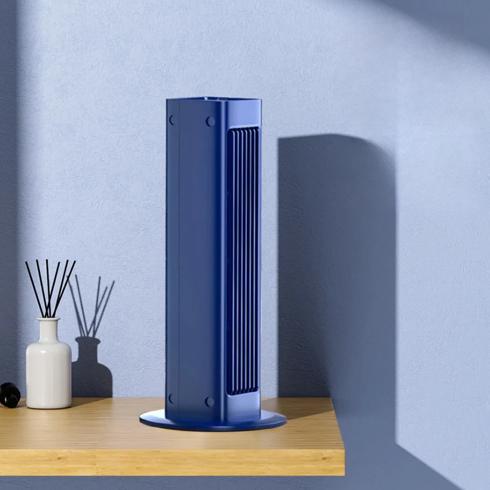 Silent Cooling Fan Remote Control Bladeless Air Cooler Fan Multi-Purpose Desktop Standing Fan for Bedroom Living Rooom Bathroom