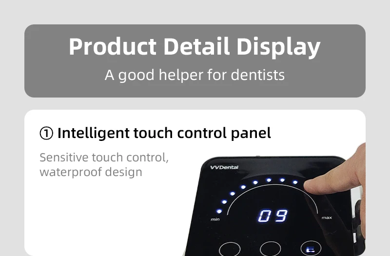 VVDental Ultraschall-Scaler mit LED-Licht-Handstück zur Entfernung von Zahnbelag und Zahnstein, Mundpflege, Zahnaufhellung, Zahnreiniger für Zahnärzte – Detail 5