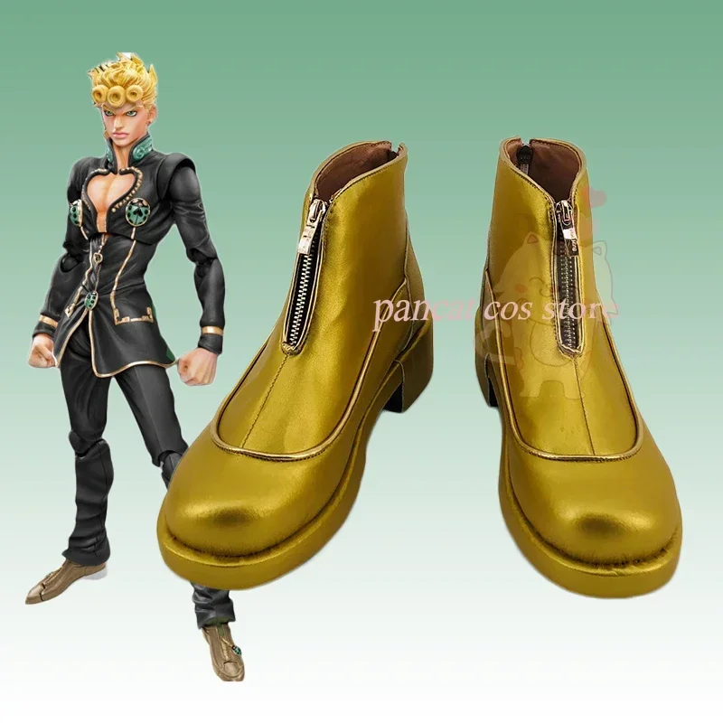 

JoJo'sBizarreAdventure Giorno Giovanna Обувь для косплея Обувь для Хэллоуина Косплей Костюм для комиксов Опора Обувь для косплея Карнавал Cos