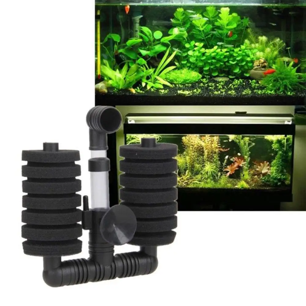 Xy-2830 2831 Air Pump Biochemical Sponge Filter Noiseless With Suction Cups Aquarium Fish Tank Accessories