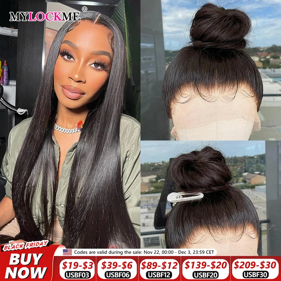 13x4 13x6 HD Transparent Lace Front Human Hair Wigs For Women Brazilian 360 Lace Frontal Wig 5x5 6X4 Lace Closure Glueless Wig