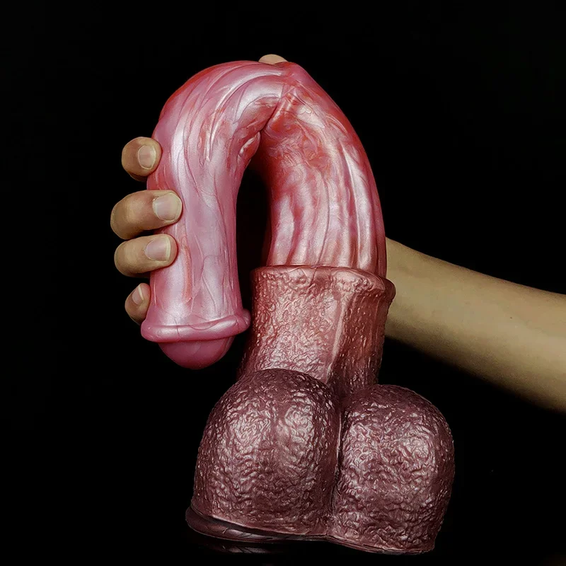 2023 Realistic Horse Dildo Silicone 13.69 inch Huge Long Dildo For Anal Stimulation G-Spot Penis Cock With Sucker Adult Sex Shop