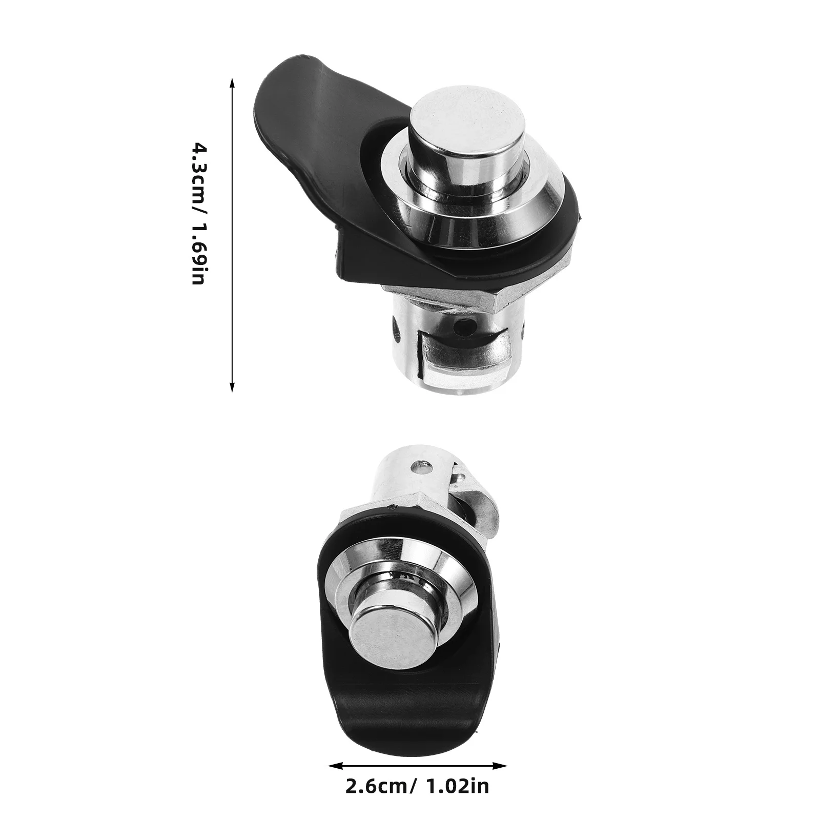 دائم سبيكة زر الباب مركبة بحرية قفل قابل للسحب تأثير قفل زهر البرقوق دبوس اسطوانة تعزيز الأمن للإلكترونية #5