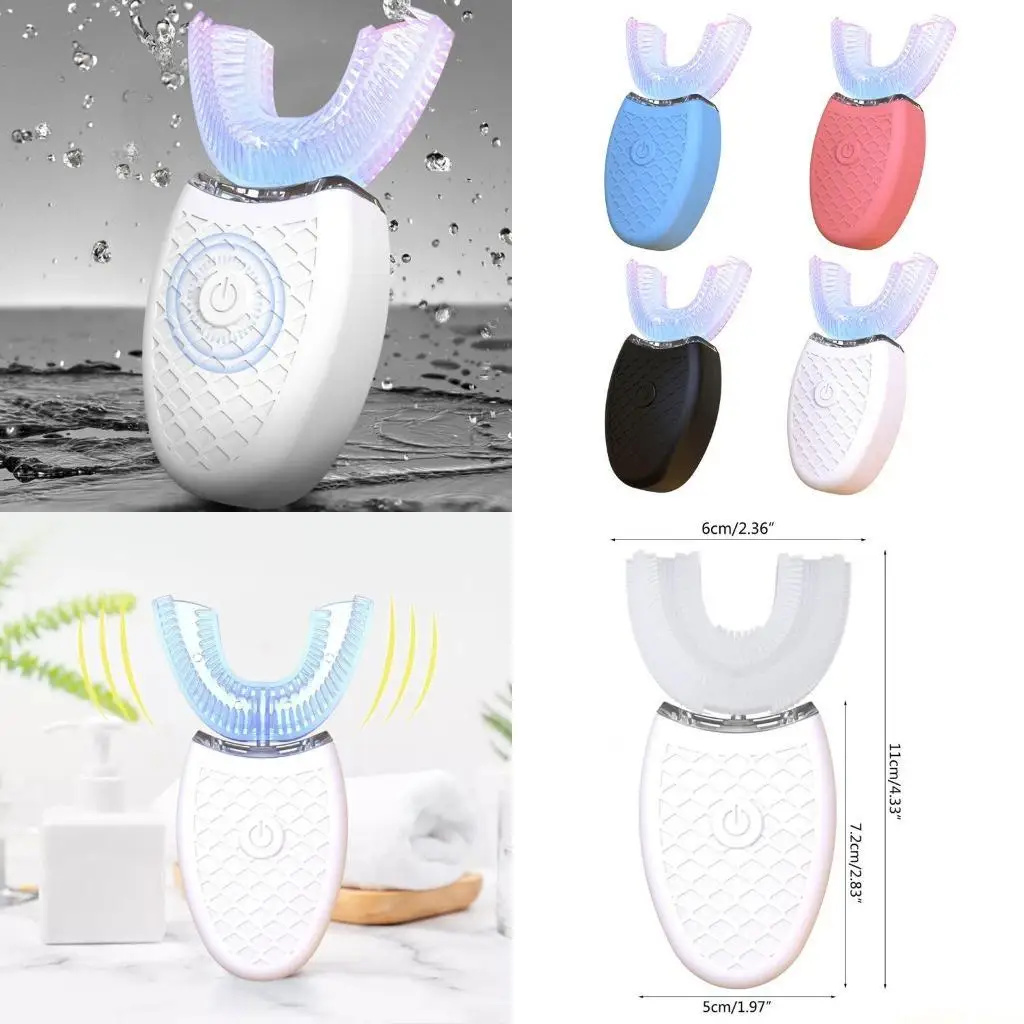 

D0AB Ультразвуковое отбеливание U-образных насадок для зубных щеток для детей и взрослых Зубная щетка