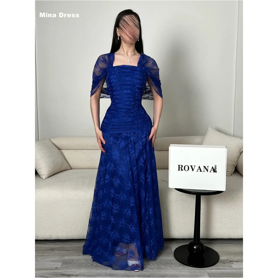 

Mina Customized Blue Elegant Cocktail Dresses for Special Occasions Folds Elegant Chic Woman Evening Dress Party Women's Wedding