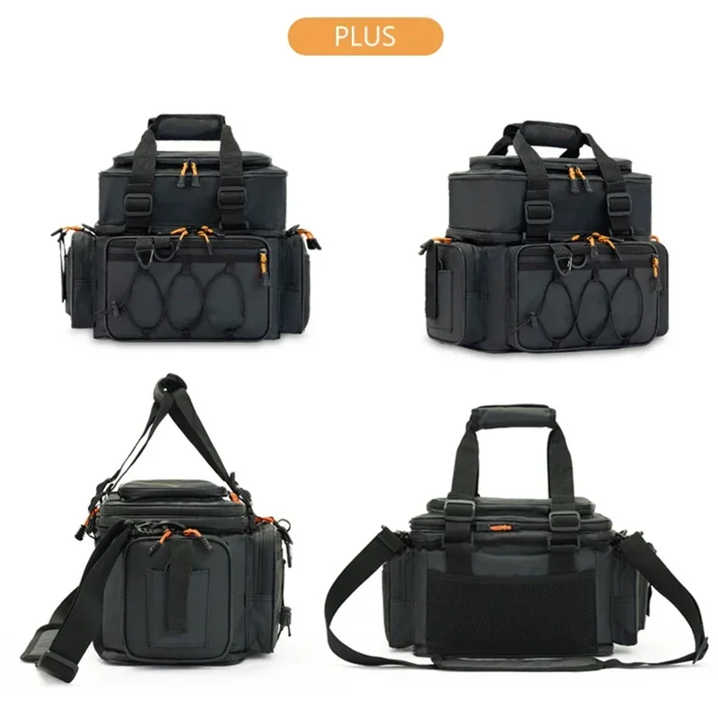 

Outdoor Multi-function Fishing Lure Bag Large-capacity Fishing Gear Storage Bags Portable Shoulder Messenger Fishing Bag XA98G