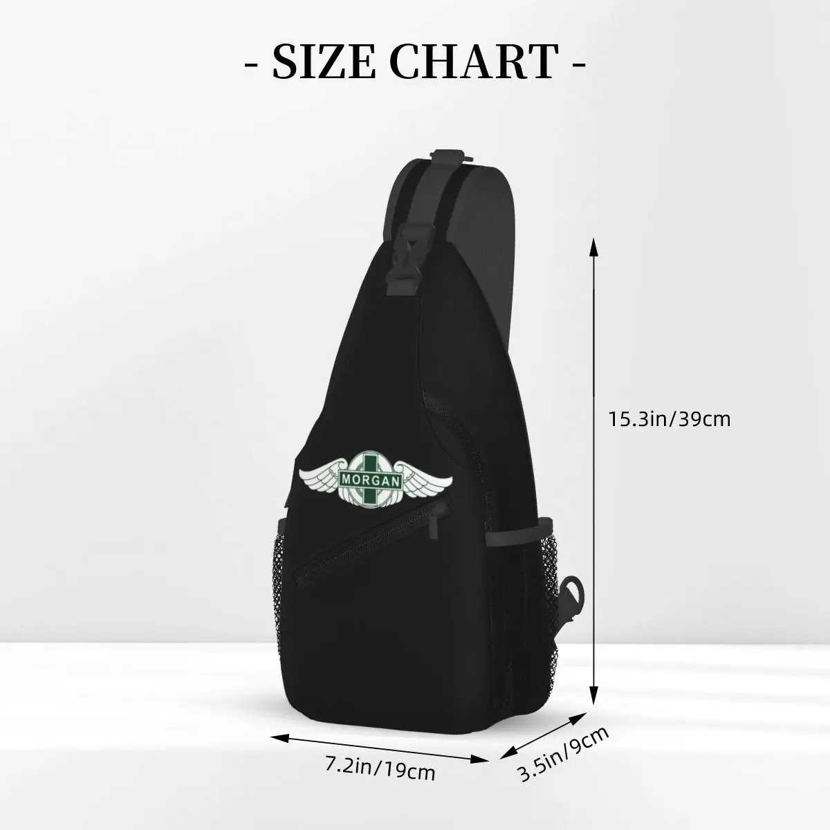 Morgan Motor Car Company Sling Backpack Sling Bag Hiking Travel Chest Bag Daypack Men'S Fashion Crossbody Backpack Shoulder Bag