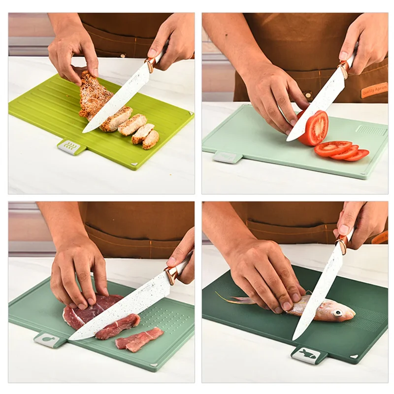 Creative Food Grade PP Plastic Cutting Board 4 Color Classification Plastic Chopping Boards Set Multifunctional Cutting Mats view 5
