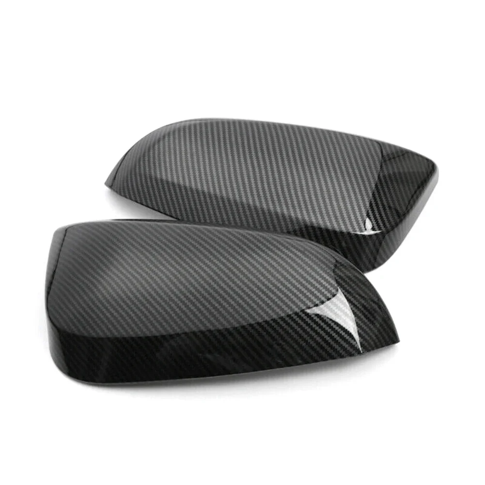 Carbon Fiber Car Rearview Side Mirror Cover Trim For Toyota Hilux Revo 2015 2016 2017 2018 2019 2020 2021 2022 ABS