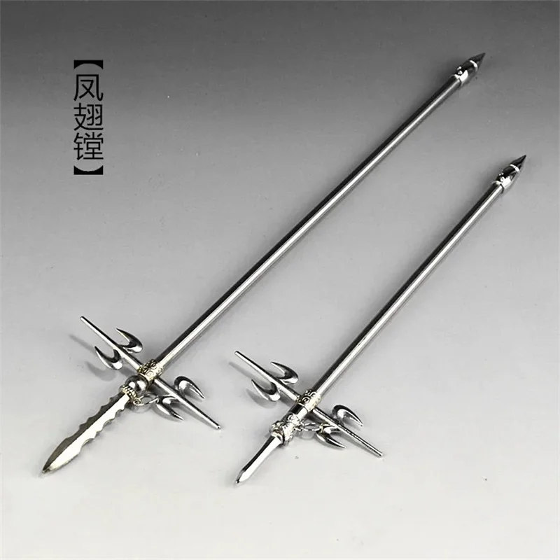 

1/6 Miniature Weapon Nine-toothed Long Spear Model Toy Equip Fit 12'' Action Figure Soldier In Stock