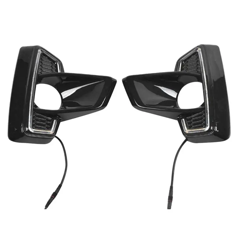 

1Pair LED Daytime Running Light For Toyota Hilux Revo Rocco 2018-2020 Yellow Turn Signal Lamp 12V LED DRL Daylight