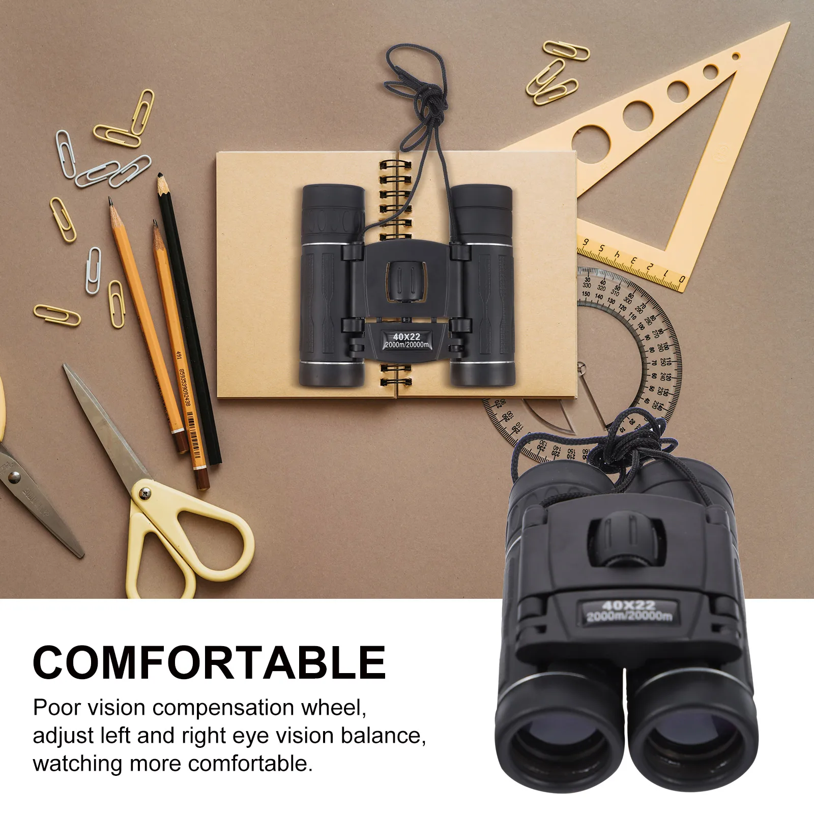 

1pc High Magnification Telescope Mini Outdoor Use Portable Lightweight 40X Magnification For Birding Climbing Boating