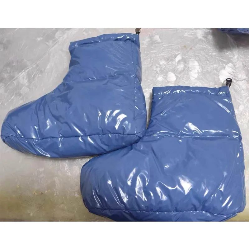 Handmade Down Adult Foot Covers And Gloves Soft Smooth Waterproof Booties Wrap Fluffy Warmth ABDL Mittens Socks Comfortable 1set