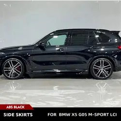 ABS Glossy Black Car Side Skirt Extension Splitter Lip For BMW X5 G05 M-Sport LCI 2023 Car Body Kits Car Accessories