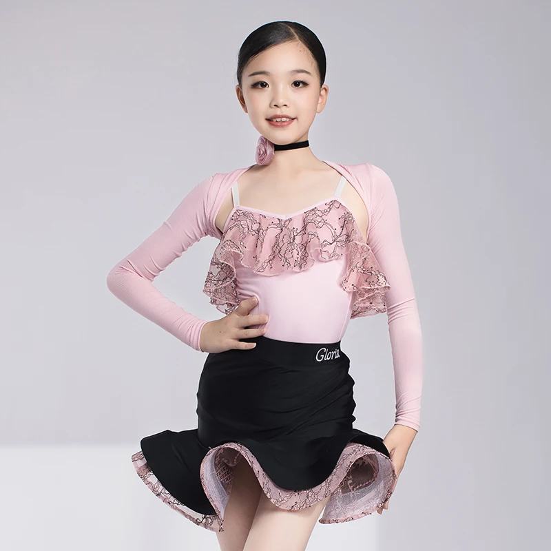 Costume de danse latine pour filles, costume de batterie rose et bleu, jupe de performance professionnelle trempée, vêtements de phtallife ChaCha Régions ba, DLnight33, été