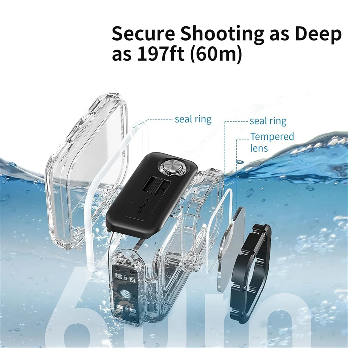 

M86K Diving Protective Case Waterproof Housing Shell for Camera Underwater 60M Photography Cover