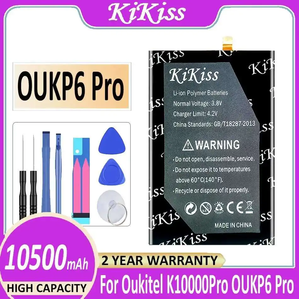 

Стабильная быстрая зарядка для Oukitel K10000pro OUKP6 Pro K10000 Oukp 6, аккумулятор мобильного телефона 10500 мАч