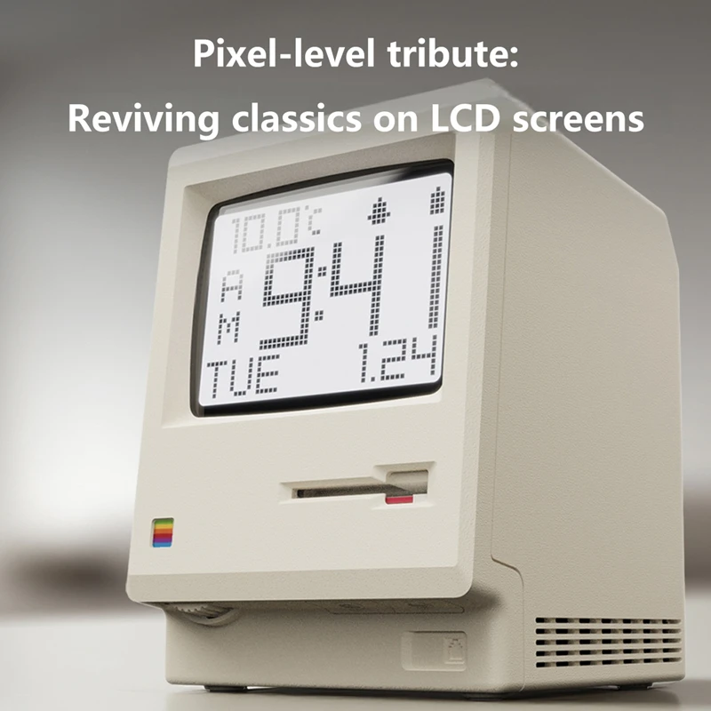 Xiaomi ريترو ساعة الإبداع ماكلوك المنبه طالب خاص الاستيقاظ قطعة أثرية سطح المكتب ديكور شاشة عرض إلكترونية المنبه