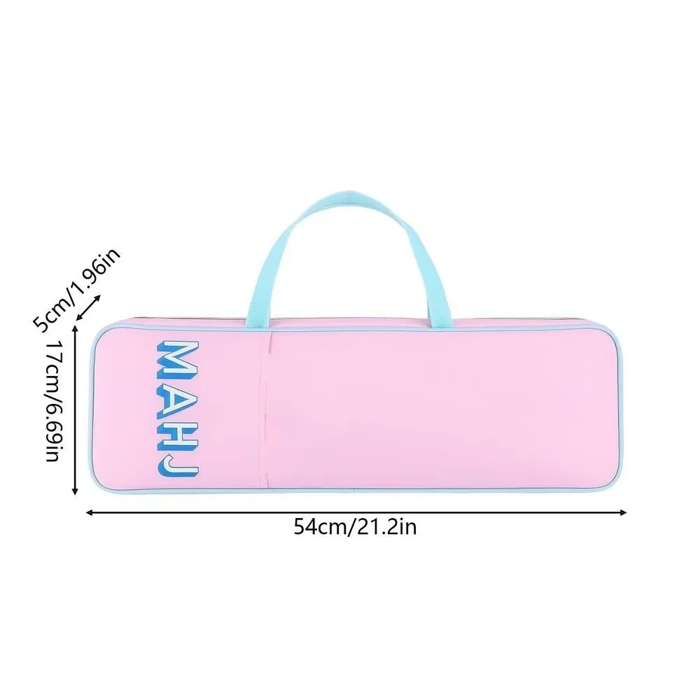 Zipper Closure Design Mahjong Storage Bag Large Capacity Equipped With Handle Mahjong Tile Carrying Bag Lightweight view 6