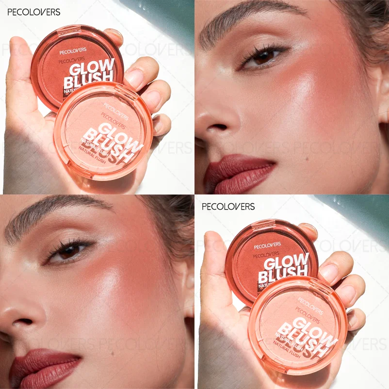 1PC Beauty Blush Palette, Matte Make-up, Gemakkelijk aan te brengen, Kleurweergave, Geschikt voor Kerstmis/Festival/Feest