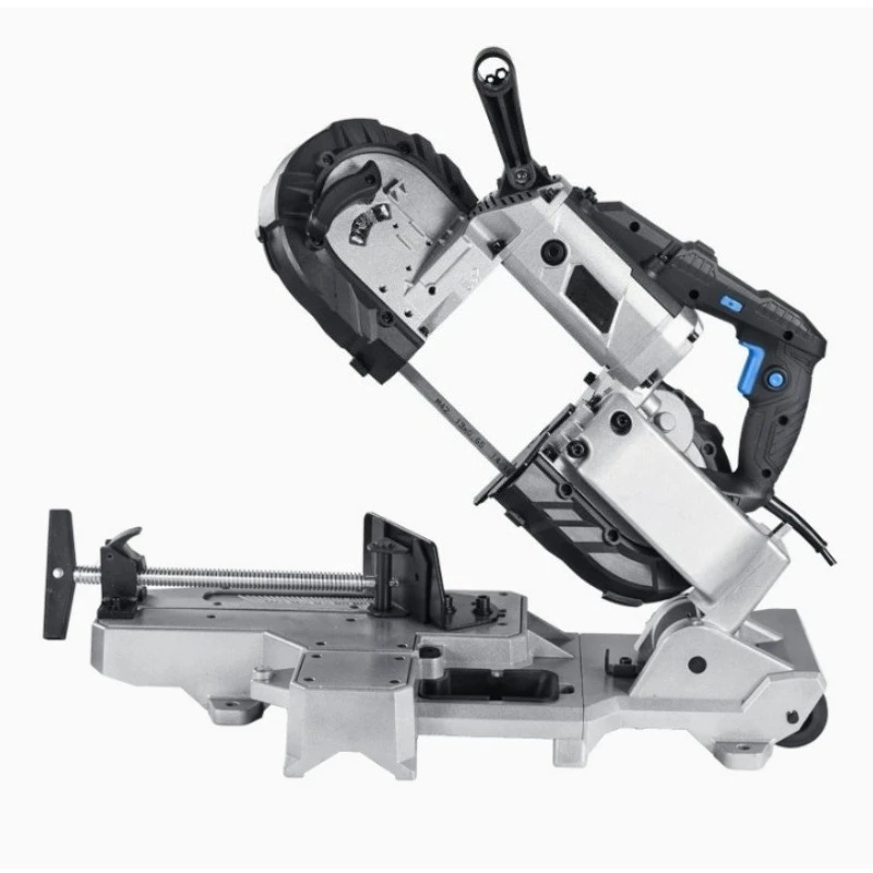 1100W Portable Metal Cutting Saw Spark Free Band Saw Variable Speed ​​Handheld Automatic Disc Cutter for Metal Wood