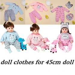 Doll Clothes Doll Accessories DIY Toys for 45cm Reborn Doll Clothes Girl Doll Baby Doll Bodysuit Clothes for 18inch Bebe Dolls