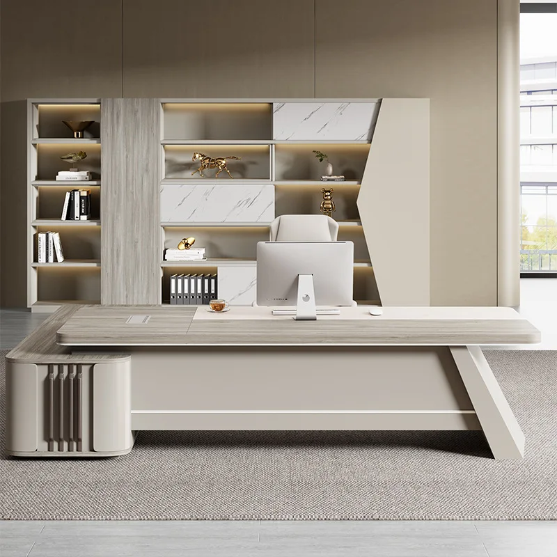 Luxury Minimalist Office Desk Special Modern Boss Combination Office Desk Atmosphere Manager Office Furniture Skrivbordet XYOD