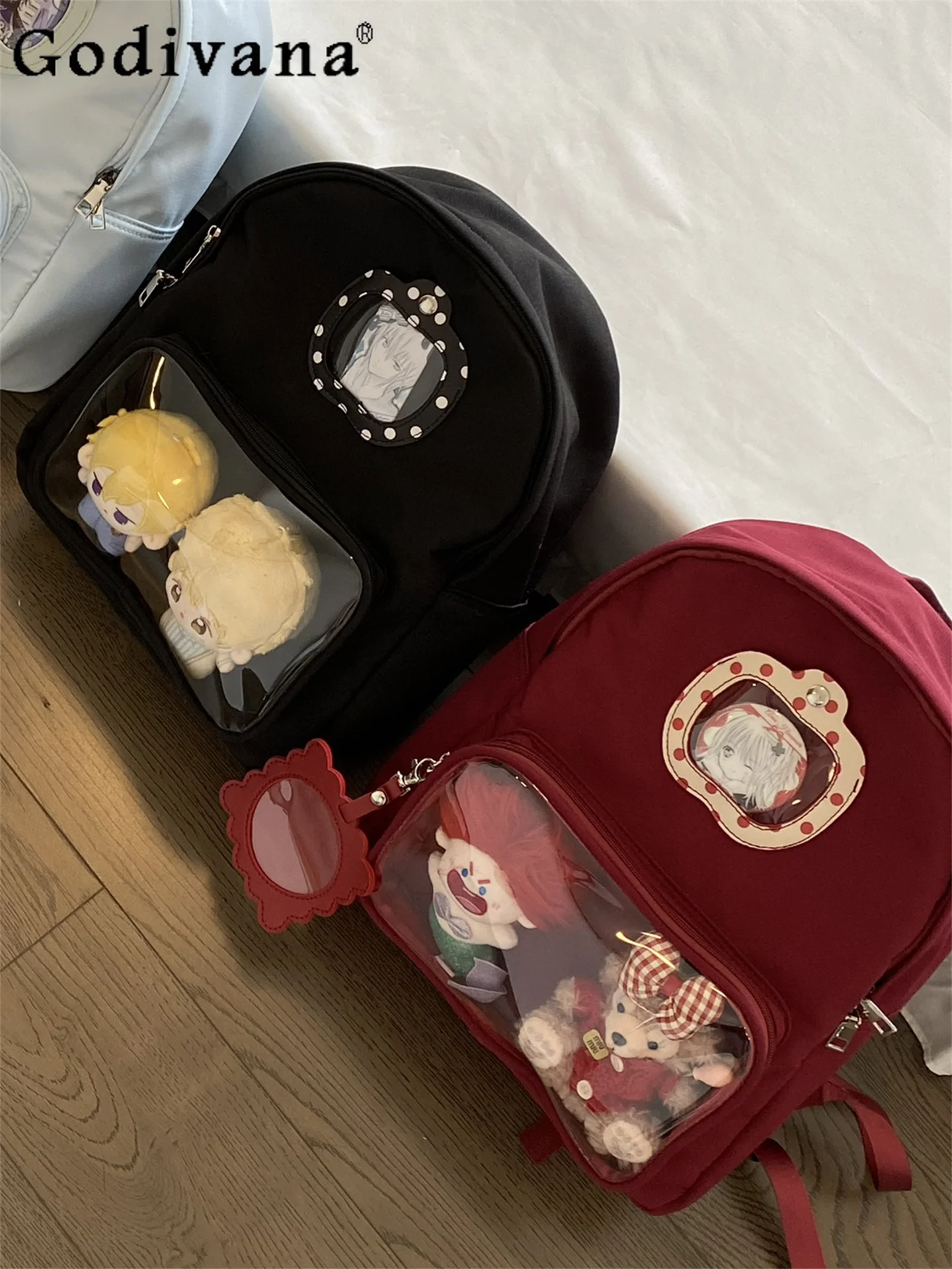 

Japanese Original Lolita Pain Bag 10cm Cute Doll Bag Student Class Large Capacity Travel Casual Backpack for Women