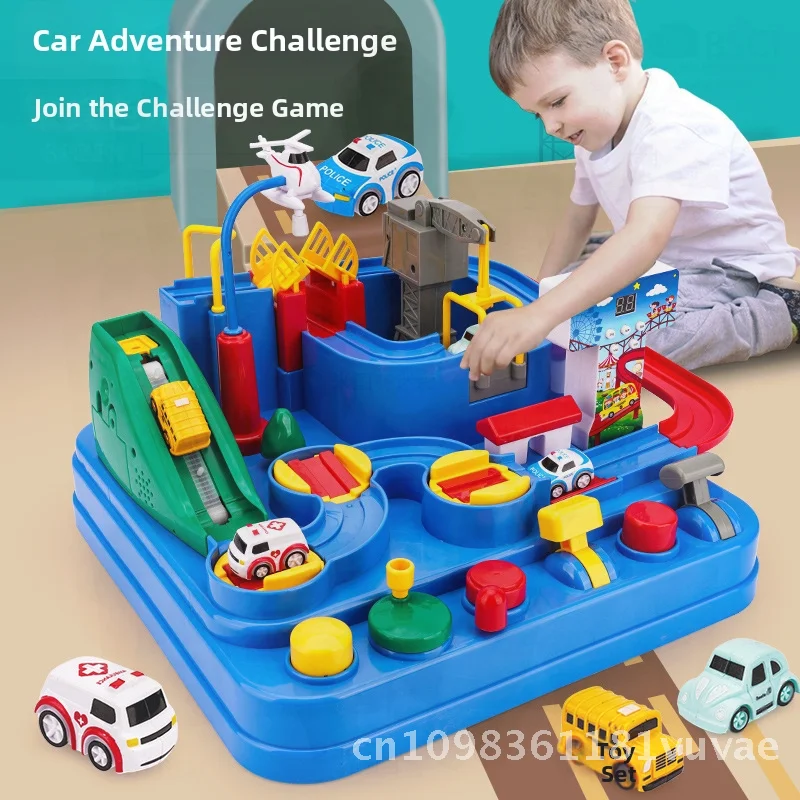 Petit Train pour enfants, parking, ton secoué, voiture d'aventure, jouet, cadeau du nouvel an, matière plastique pour l'émotion