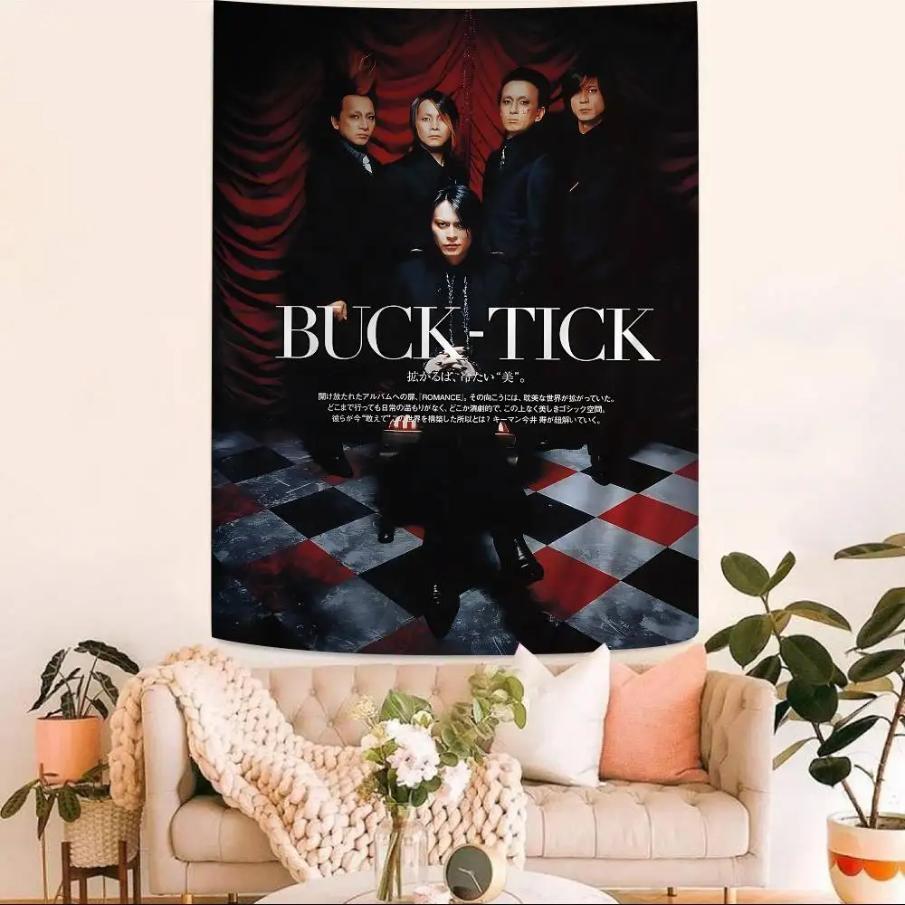 New Wave Gothic B-Buck T-Tick Vintage band Cartoon Tapestry Art Science Fiction Room Home Decor Wall Hanging Home Decor