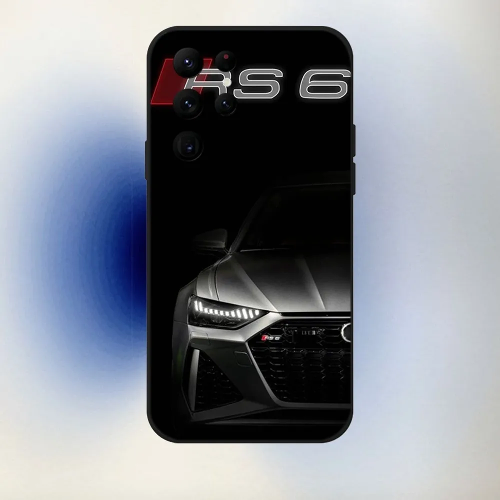 Car For A-Audis R-S Sport Phone Case For Samsung S24,23,22,30,21,10,9,Ultra,Plus,Lite,FE,5G Black Soft Case