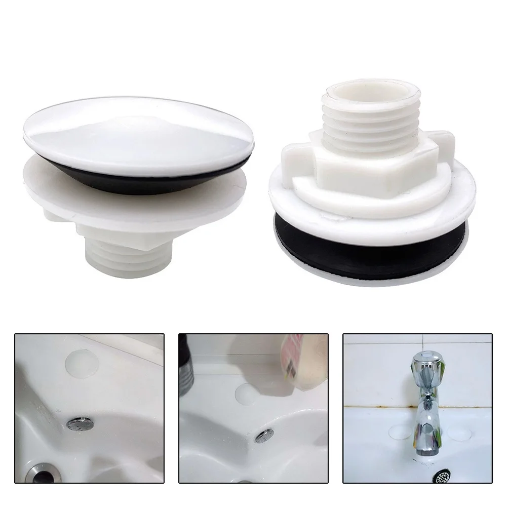 Foro per lavello in plastica Copertura a tenuta stagna Copertura per troppopieno Anello di troppopieno rotondo Spina per bagno Cucina Arca Rubinetto Lavabo Strumento sigillato