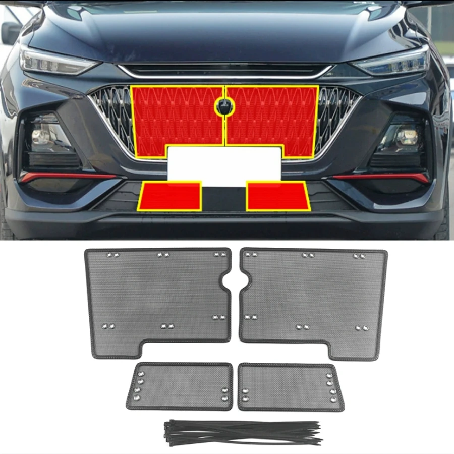 For CHANGAN OSHAN X7 70A 2020 2021 2022 Exterior Accessories Mesh Grille Grill Insert Net Anti-mosquito Dust Cover Trim