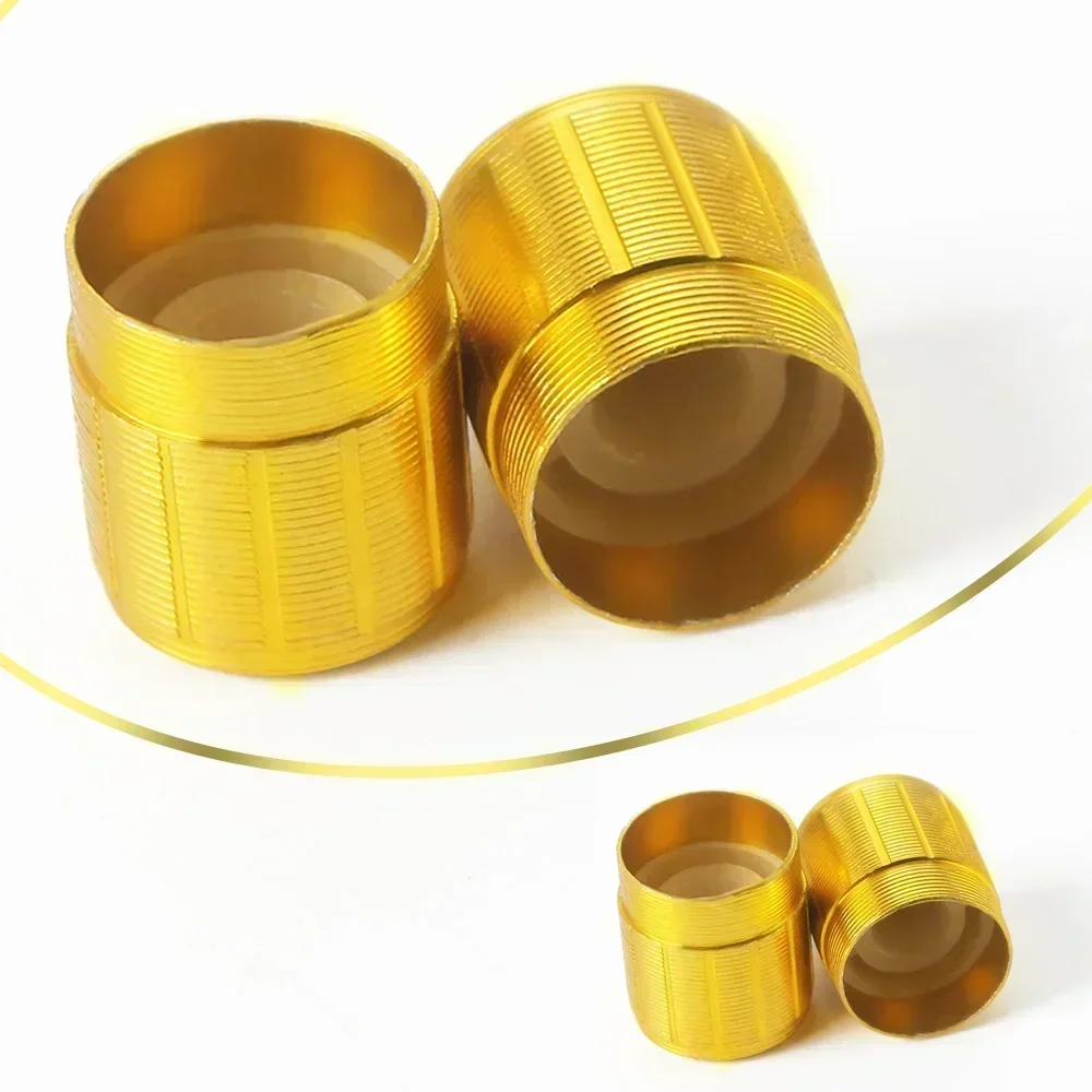 5PCS/SET WH148 Potentiometer Knob Cap Gold Aluminum Alloy Knob Caps for Rotary Switch Volume Control Knob 15*17mm