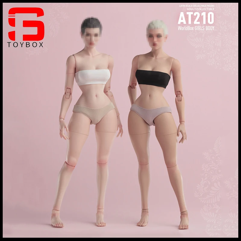 【2025 Q2】Worldbox AT210 1/6 Scale Female Wasp Waist Joint Body 27cm Pale Light Tan Articulated Action Figure