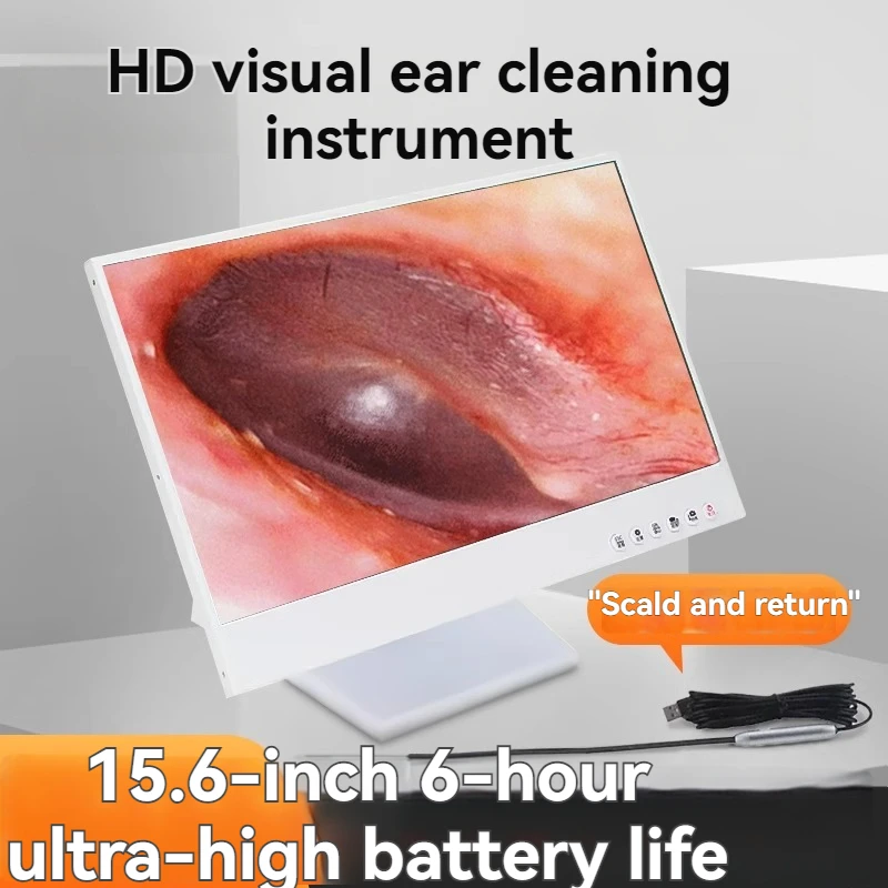 

2/3.2mm Ultra HD 15.6 inch Endoscope Camera Visual Ear Cleaning Instrument with Cameras Equipped Ear Otoscope Ear Care