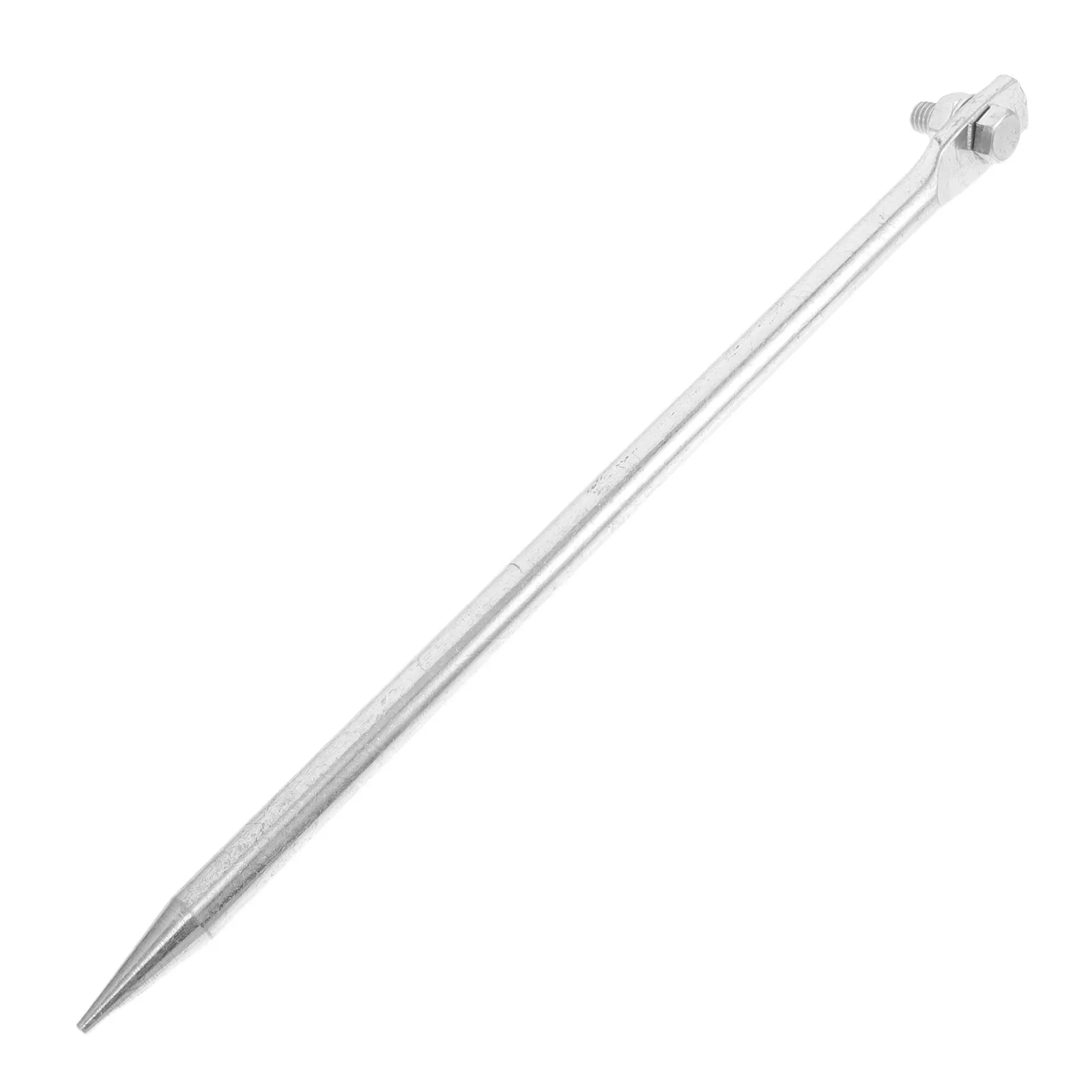 12mmx300mm Solid Iron Grounding Rod for Electric Fence Livestock Farms Galvanized Earthing Electrode Rod Fast Conductivity
