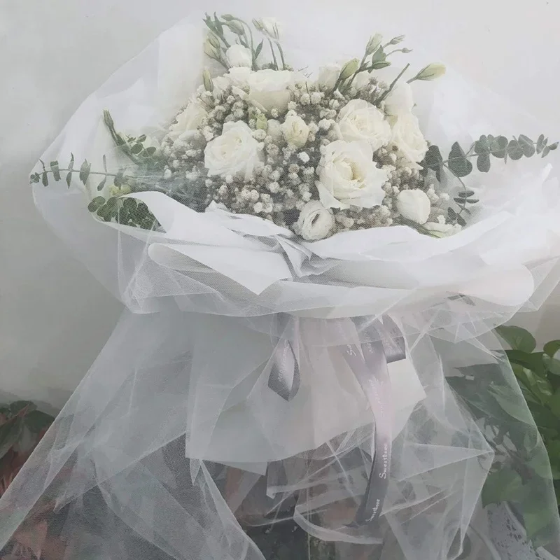 5/10m Organza Tüll Stoff Kristall Organza Rolle, schiere glänzende Stoff für Hochzeits feier Hintergrund Dekor Geschenk verpackung DIY Handwerk – Detail 3