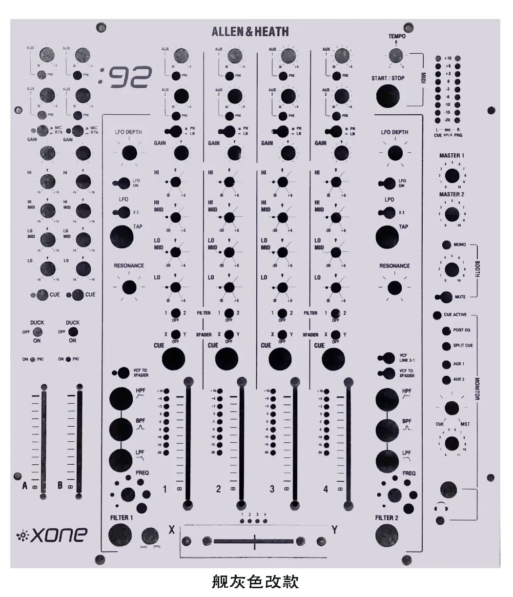 

Allen&Heath Xone 92 Skin Mixer Panel Protective Mask XONE 92