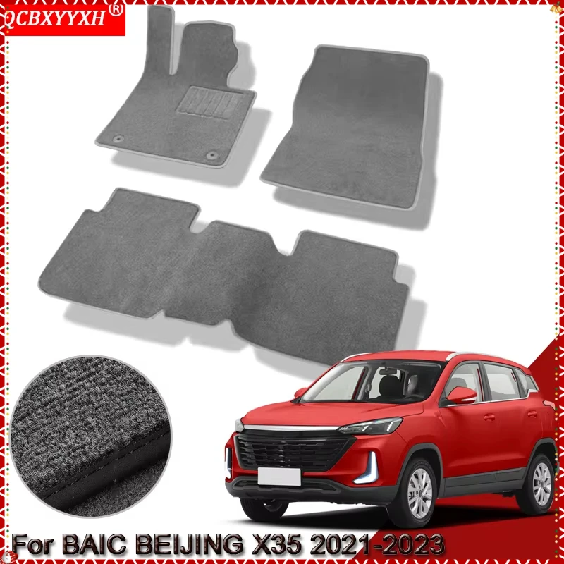 Custom Car Floor Mats Waterproof Non-Slip Floor Mats Internal Protection Carpets Rugs Accessory For BAIC BEIJING X35 2021-2023