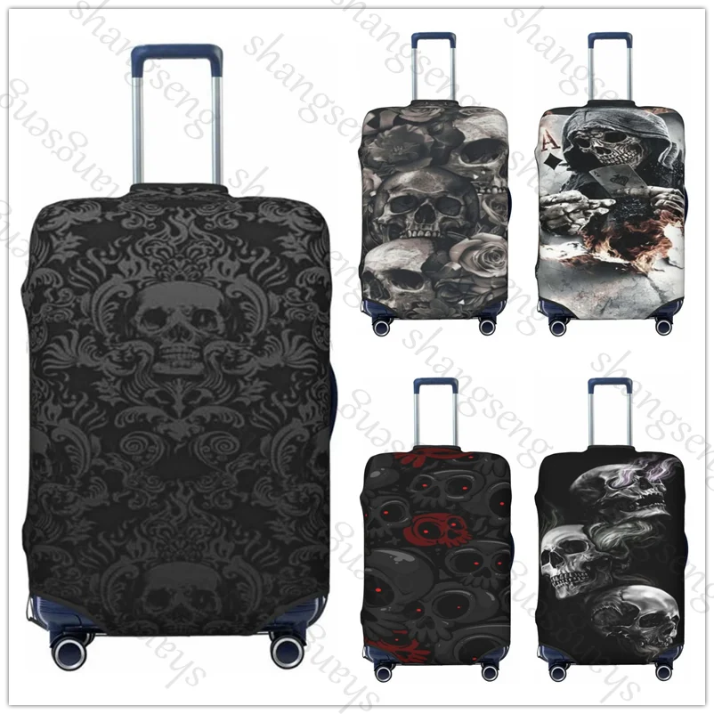 Evil Hands Skull Travel suitcase protective case, suitcase cover, elastic protection, washable Luggage cover, 18-32 in
