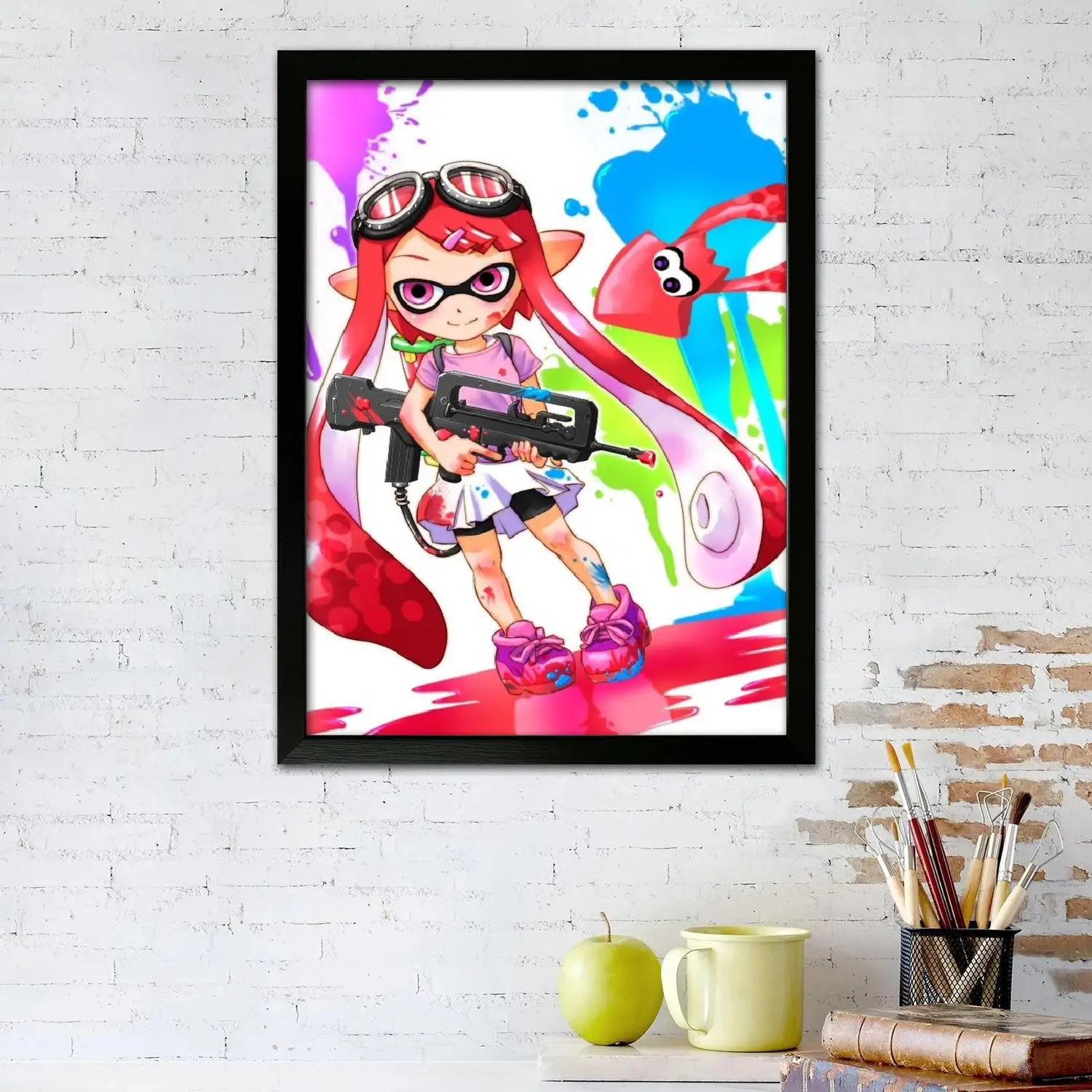 Splatoon 2 Anime Video Game Poster Prints Wall Art Canvas Painting Poster For Modern Family Living Room Home Decor