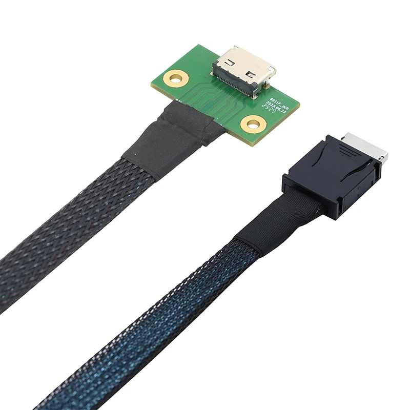 PCIe 3.0 X4 für Oculink SFF-8611 4I 42P zu SFF-8612 4I Buchse Adapterkabel für NVMe SSD Hochgeschwindigkeits-Server-Konvertierungskabel – Detail 3