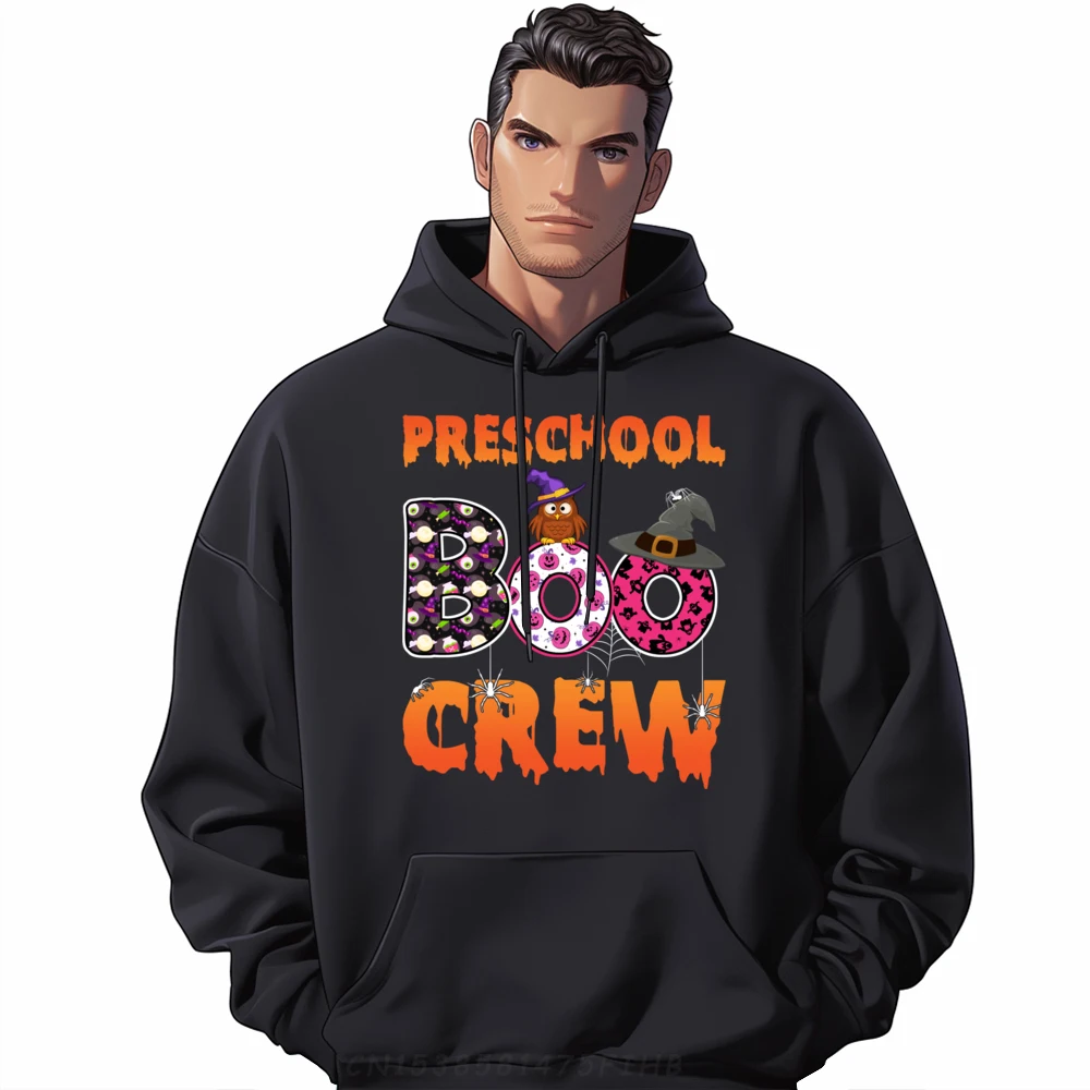 

Preschool Boo Crew Pre K Preschool Teacher Student Halloween Men Pullover Hoodies High Quality Hoodie Homme Group