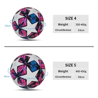 Professional Seamless PU Soccer Ball Size 4 & Size 5 Waterproof Outdoor Lawn Match Training Footbal 2