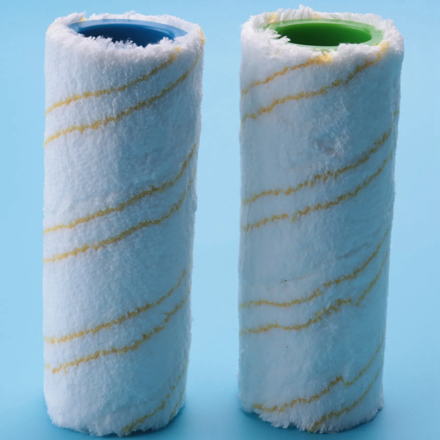 مجموعة بكرات A09G-4 قطع لبكرات بديلة لمنظف الأرضيات الكهربائية Karcher FC5 FC7 FC3 FC3D 2.055-006.0 أصفر