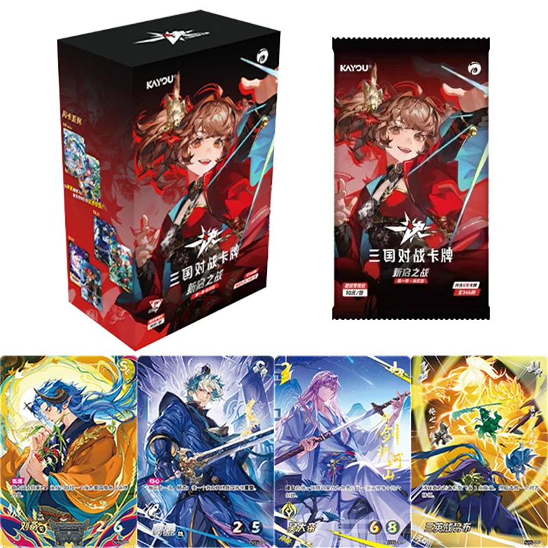 

KAYOU оригинальные карты с тремя королевствами, 1-е издание TCG, боевая карта, бустер, набор, настольная игра, коллекционная коллекционная карта, детские игрушки, подарки