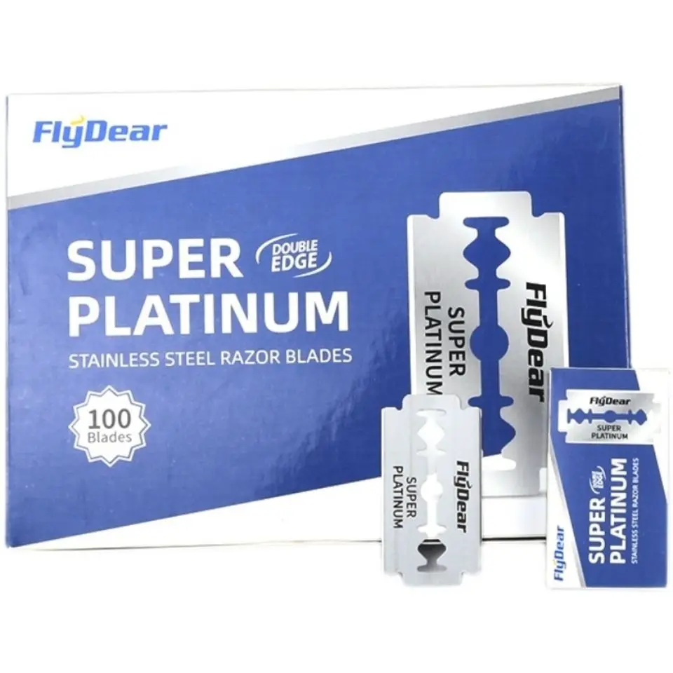 

Профессиональные лезвия для бритвы с двойным лезвием из нержавеющей стали для мужского бритья, парикмахерские безопасные лезвия для бритвы, инструмент